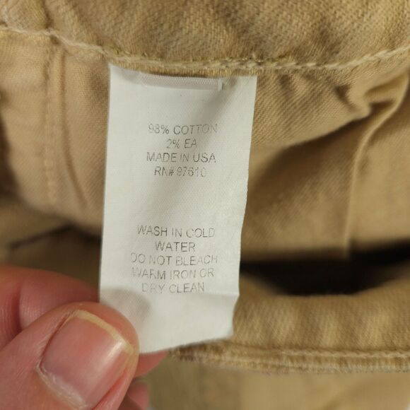 Leggiadro Womens 4 27x32 Beige Cream Stretch Tapered Jeans Made in USA - Picture 5 of 9